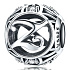 Sterling Silber 925 Magic Alphabet Buchstabe Z + kubischer Zirkon, Perle für Armband