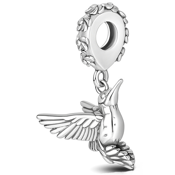 Charme Sterling Silber 925 Charming Kolibri Stil Tier Armband Anhänger