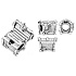 Charme Sterling Silber 925 Schatztruhe, Perle auf Armband Symbol