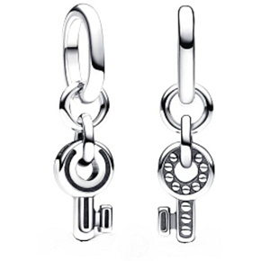 Charms Sterling Silber 925 Schlüsselanhänger - Mini Medaillon, Anhänger für Liebesarmband